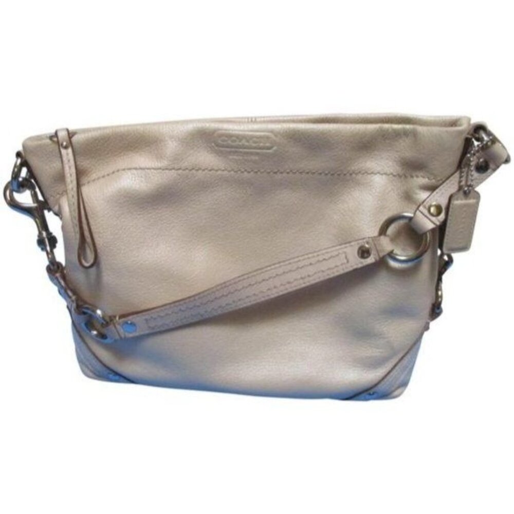 *Coach 1941 Cream Ivory Pebbled Leather Satchel